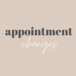 appointment changes